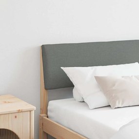 vidaXL Ταπετσαρισμένο κεφαλάρι Σκούρο Γκρι 200 cm Στερεά ξυλεία πεύκου