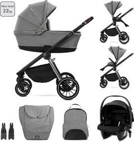 Πολυκαρότσι BIANCA 3 σε 1 Grey 10022012506 Lorelli