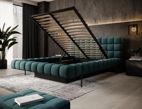 Επενδυμένο κρεβάτι Cloud-Tirkouaz-180 x 200