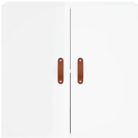 vidaXL Ντουλάπι Τοίχου Γυαλιστερό Λευκό 60x31x60 εκ Επεξεργασμένο Ξύλο
