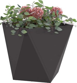 vidaXL Γλάστρα Μαύρο 40 x 40 x 40 cm Ατσάλι