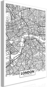 Πίνακας - Map of London (1 Part) Vertical - 60x90