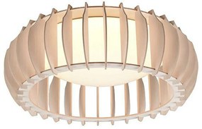 Φωτιστικό Οροφής - Πλαφονιέρα Monte R62171130 16,5W Led Φ40cm 14cm Wood Coloured RL Lighting Πλαστικό