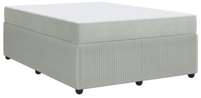 Σκελετός Κρεβατιού με στρώμα Ανοιχτό γκρι 160 x 200 cm ύφασμα