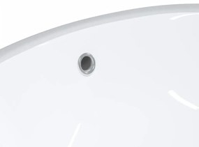 Νιπτήρας Μπάνιου Οβάλ Λευκός 43 x 35 x 19 εκ. Κεραμικός - Λευκό