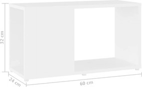 vidaXL Έπιπλο Τηλεόρασης Λευκό 60 x 24 x 32 εκ. από Μοριοσανίδα