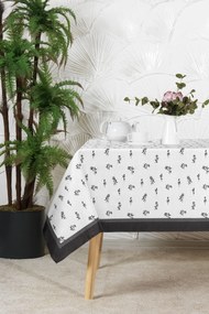 Stewehome Τραπεζομάντηλο ορθογώνιο με ψηφιακή εκτύπωση Μαύρο 160x220 cm