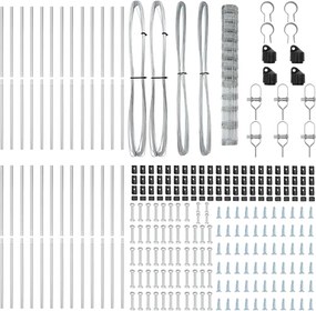 vidaXL Στύλος Περιφράξεων Γαλβανισμένο 50 x 1,5 m Ατσάλι
