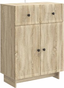 vidaXL Πλαϊνό γραφείο Sonoma Δρυς 66 x 34,5 x 90 εκ Επεξεργασμένο Ξύλο
