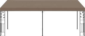 vidaXL Κιόσκι Επιτοίχιο Taupe 6 x 3 x 2,5 μ.