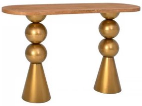 ΚΟΝΣΟΛΑ Fylliana FL620486 ΦΥΣΙΚΟ-ΧΡΥΣΟ ΧΡΩΜΑ 120x40x77εκ 155-225-039