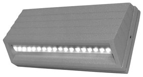 Adeleq Led Φωτιστικό Αλουμινίου Εξωτερικό Κυρτό 3.2W Ψυχρό Γκρι 3-90951600
