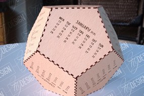 Intra απο ξύλο plywood 3mm-4mm πάχος Ημερολόγιο 2025 |Ξύλινο Ημερολόγιο| Πρωτοχρονιά Δίασταση 15x15 cm INTRAFABR-110679219