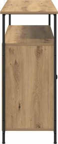 vidaXL Πλαϊνό γραφείο Artisan Oak 100 x 35 x 80 εκ. Επεξεργασμένο ξύλο