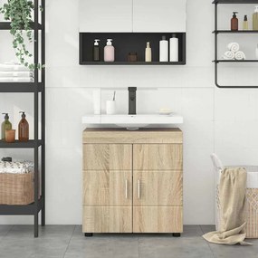 vidaXL Ντουλάπα νιπτήρα μπάνιου TULUM Sonoma Δρυς 60 x 34 x 63 εκ