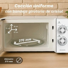 φούρνο μικροκυμάτων Grunkel MW-25MG 900 W 25 L Λευκό