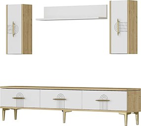Stewehome Σετ μονάδας τηλεόρασης με ράφι 180x30x41 cm