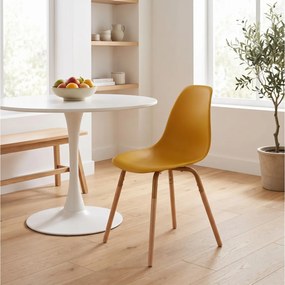 ΚΑΡΈΚΛΕΣ &amp; ΠΟΛΥΘΡΌΝΕΣ SCANDINAVIAN CHAIR PP PHENIX MUSTARD HD7612