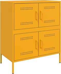 vidaXL Ντουλάπι Μουσταρδί 68x39x79 εκ. από Ατσάλι
