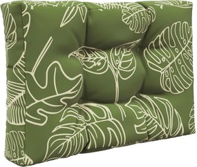 vidaXL Μαξιλάρι Καναπέ Εξωτερικού Χώρου 2 pcs Σχέδιο Φύλλου