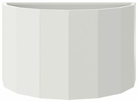 vidaXL Γλάστρα Λευκό 60 x 30 x 35 εκ Ατσάλι