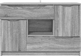 vidaXL Πλαϊνό γραφείο Γκρίζο Σονομα 100 x 30 x 65,6 Επεξεργασμένο ξύλο