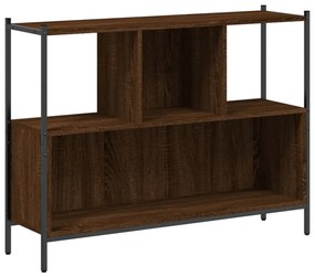 vidaXL Βιβλιοθήκη Καφέ Δρυς 102x28x77,5 εκ. από Επεξεργασμένο Ξύλο