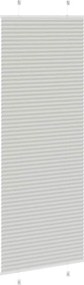 vidaXL Πλισέ περσίδα ανοιχτό γκρι 75x200 cm Πλάτος υφάσματος 74,4 cm