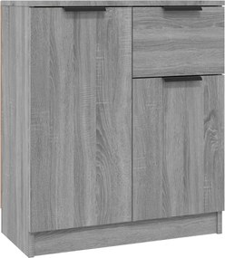 vidaXL Ντουλάπι 2 τεμ. Γκρι Sonoma 60x30x70 εκ. από Επεξεργασμένο Ξύλο