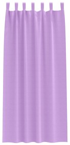 vidaXL Κουρτίνες με κουρτίνες 2 pcs Μοβ 260 x 140 εκ. Πολυεστέρας