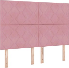vidaXL Κεφαλάρι Ροζ 160 cm Βελούδο