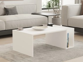 Τραπεζάκι Σαλονιού Λευκό FRUFEAR 86.8x50x32.4
