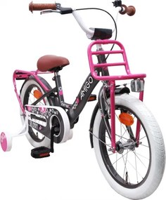 Bloom 16 Inch 24 cm Girls Coaster Brake Grey