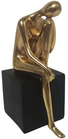 Διακοσμητική Φιγούρα 844388 11,7x7,4x19,2cm Black-Gold Ankor Πολυέστερ