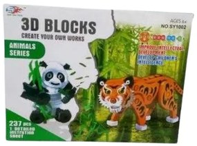 Συναρμολογούμενες φιγούρες DIY 3D - Ζώα της ζούγκλας - 237τεμ - EVASY1002