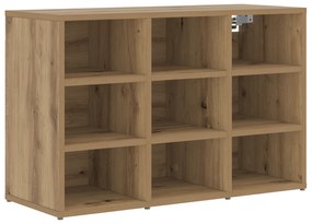 vidaXL Ντουλάπα Παπουτσιών με ράφι Χειροποίητη δρυς 52.5 x 30 x 50 εκ.