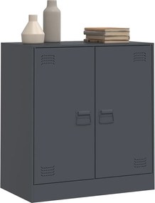 vidaXL Μπουφές Ανθρακί 67x39x73 εκ. από Ατσάλι