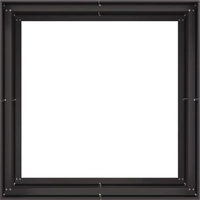 vidaXL Ζαρντινιέρα Μαύρη 100x100x80 εκ. από Χάλυβα