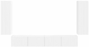 vidaXL Επιτοίχιο 4 pcs Λευκό