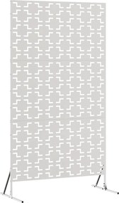 vidaXL Οθόνη Ιδιωτικότητας Γκρι 100 x 50 x 180 εκ. Ατσάλι