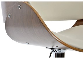 Σκαμπό DKD Home Decor Καφέ Κρεμ Kαρυδιά 54 x 53 x 101,5 cm