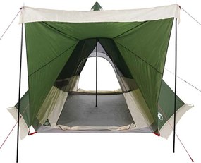 vidaXL Σκηνή Οικογενειακή Tipi 6 Ατόμων Αδιάβροχη Πράσινη