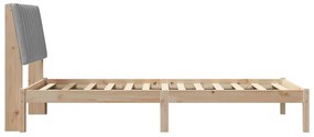 vidaXL Σκελετός Κρεβατιού Καφέ 100 x 200 cm Στερεά ξυλεία πεύκου