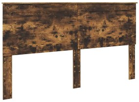 vidaXL Κεφαλάρι Καπνιστό Δρύς 200 cm Επεξεργασμένο ξύλο