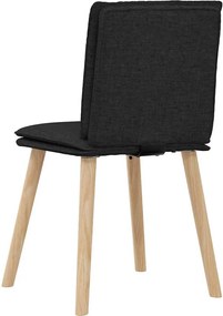 vidaXL Καρέκλες Τραπεζαρίας 6 τεμ. Μαύρες Υφασμάτινες