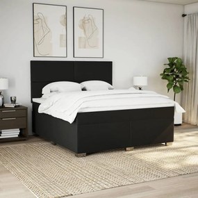 ΚΡΕΒΑΤΙ BOXSPRING ΜΕ ΣΤΡΩΜΑ ΜΑΥΡΟ 180X200 ΕΚ. ΥΦΑΣΜΑΤΙΝΟ 3290562