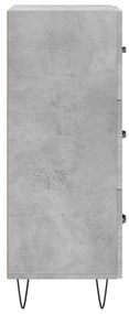 vidaXL Ντουλάπι Γκρι Σκυροδέματος 34,5x34x90 εκ. Επεξεργασμένο Ξύλο