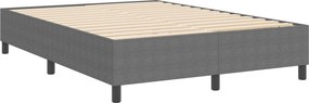 vidaXL Κρεβάτι πλατφόρμα Ανοιχτό γκρι 140 x 190 cm