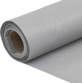 vidaXL Περίφραξη Μπαλκονιού Προστατευτική Γκρι 700x75 εκ. από PVC