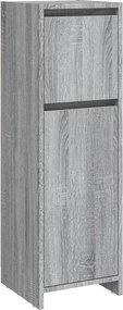vidaXL Ντουλάπι Μπάνιου Γκρι Sonoma 30x30x95 εκ. Επεξεργασμένο Ξύλο